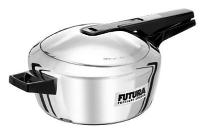 

Hawkins Futura Stainless Steel 4 L Induction Bottom Inner Lid Pressure Cooker - Set of 1