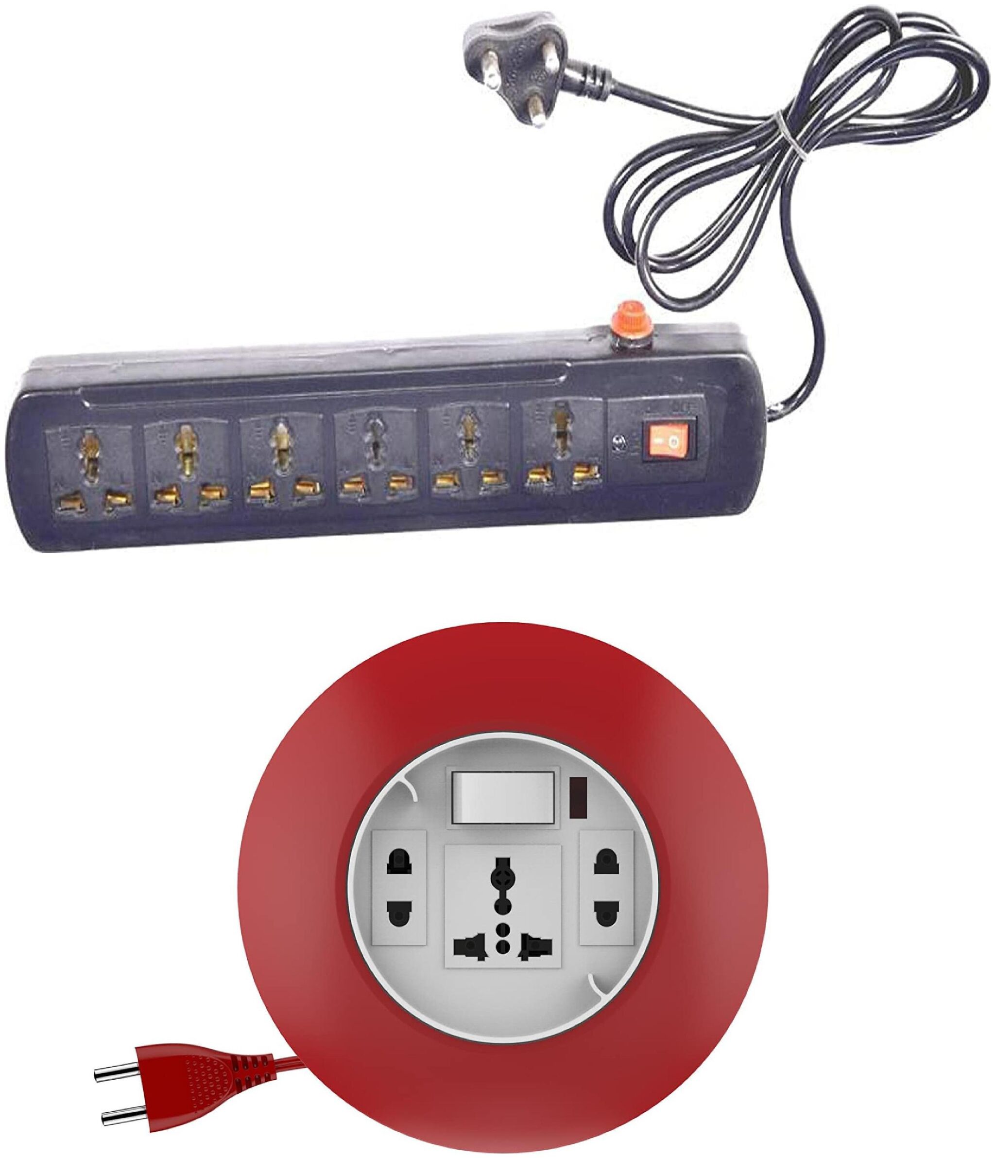 

G GAPFILL Multi Pin Assorted Extension Board ( 2 m 9 Socket 2 Switches)
