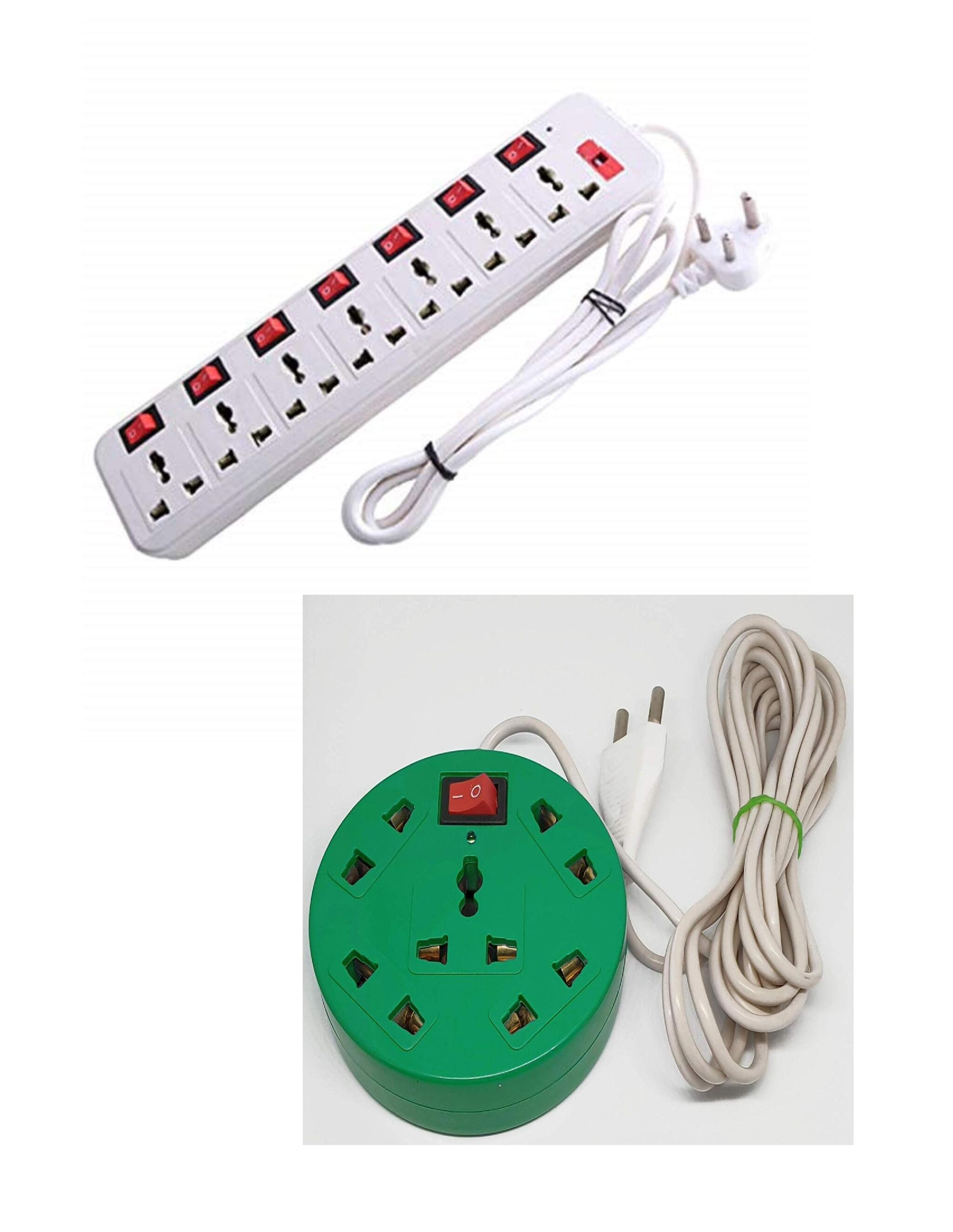 

G GAPFILL Multi Pin Assorted Extension Board ( 3 m 12 Socket 8 Switches)