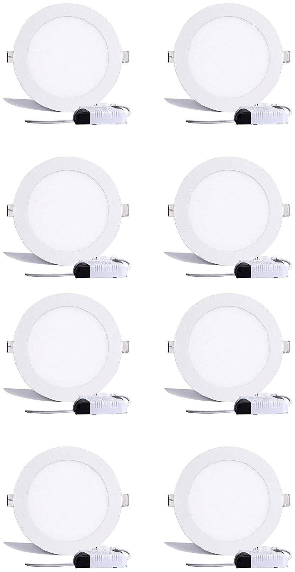

G Gapfill High Brightness Long Life Led 18W Round Panel Ceiling Light Color Of Led White 220 MM (Pack Of 8 pcs)