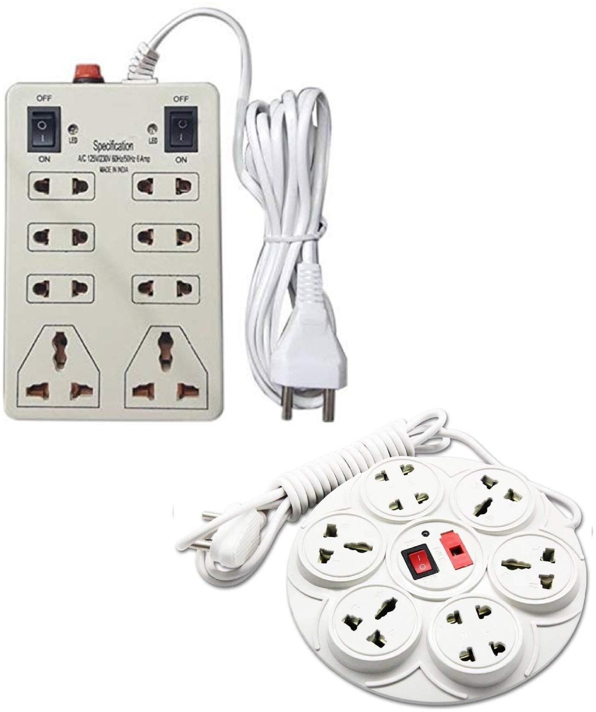 

G GAPFILL Multi Pin White Extension Board ( 2 5 m 14 Socket 3 Switches)