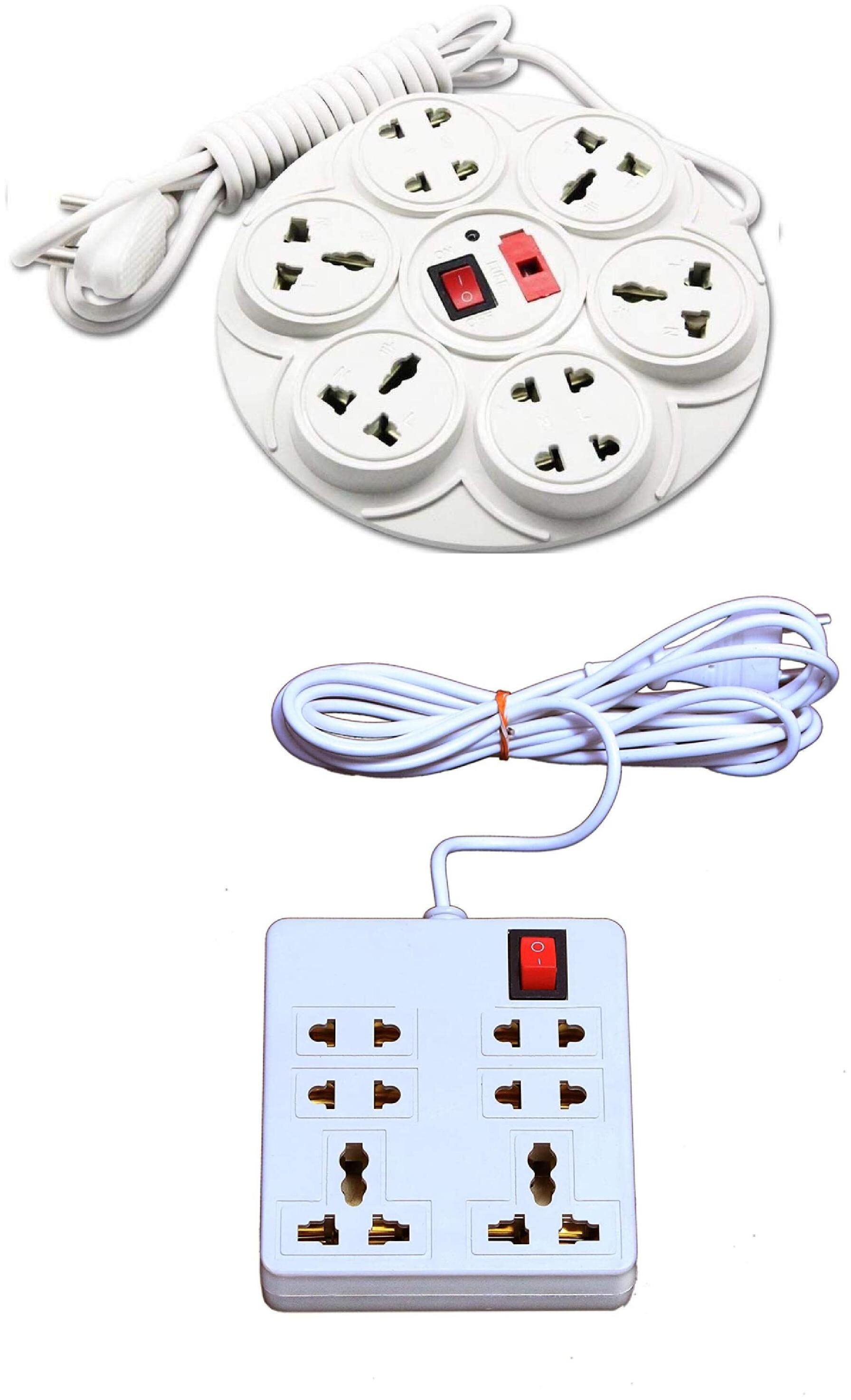 

G GAPFILL Multi Pin White Extension Board ( 3 m 14 Socket 2 Switches)