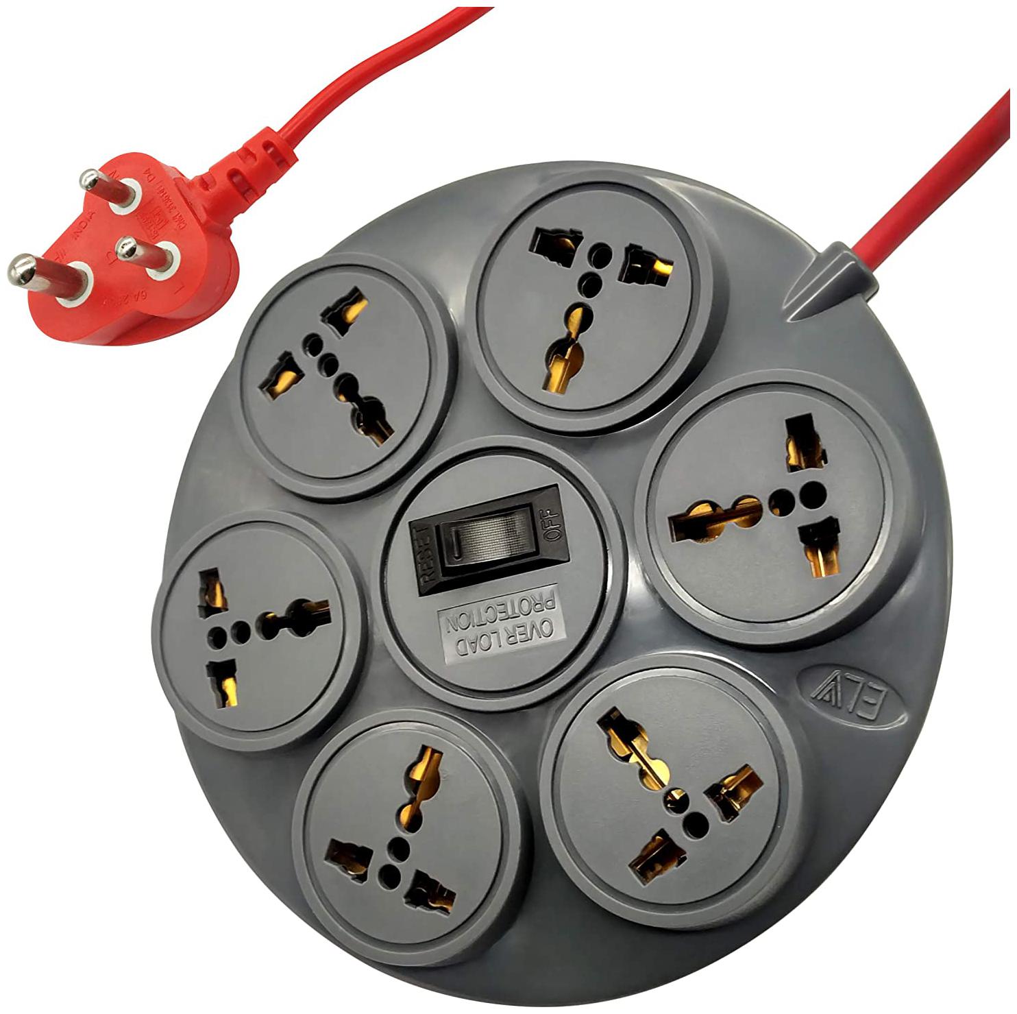 

G GAPFILL Two Pin Assorted Extension Board ( 1 8 m 6 Socket 1 Switches)
