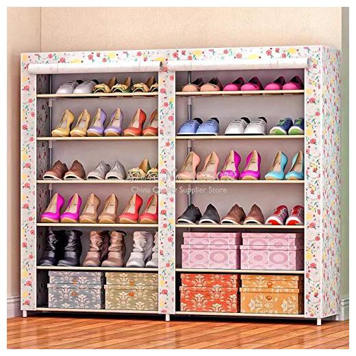 

G-Kamp Japan Multipurpose Portable Folding Shoe Racks For Home Organizers With Water-Resistant Metal Collapsible Shoe Stand