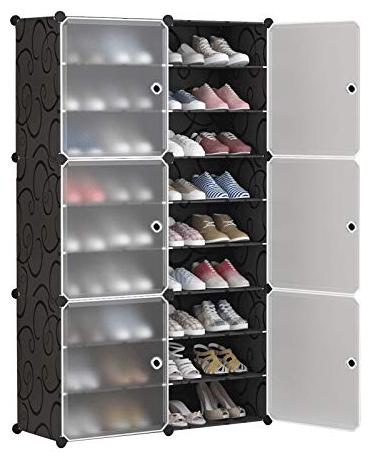 

G-Kamp Japan Multipurpose Portable Folding Shoe Racks For Home Organizers With Water-Resistant Metal Collapsible Shoe Stand (9Shelves)