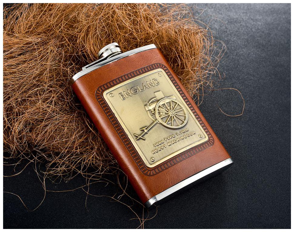 

Gabbar Leather Coated 236 ml Stainless Steel Hip Flask