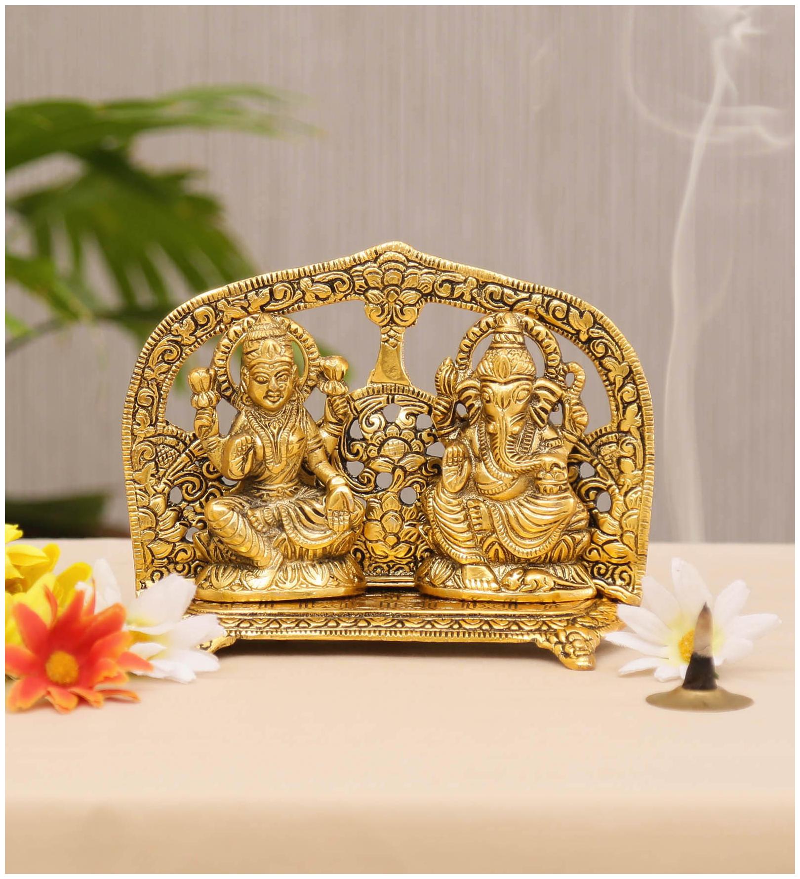 

GAC Trend Laxmi Ganesha on Throne Gold