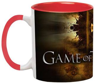 Game of Thrones Ceramic Coffee Black Mug by Ashvah-Mug-1969-Red