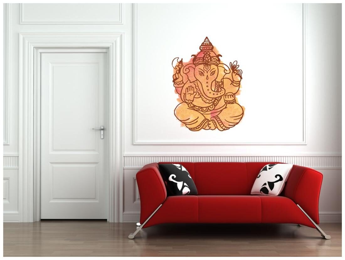 

Rawpockets Wall Stickers Ganapathi Bapa Wall Sticker
