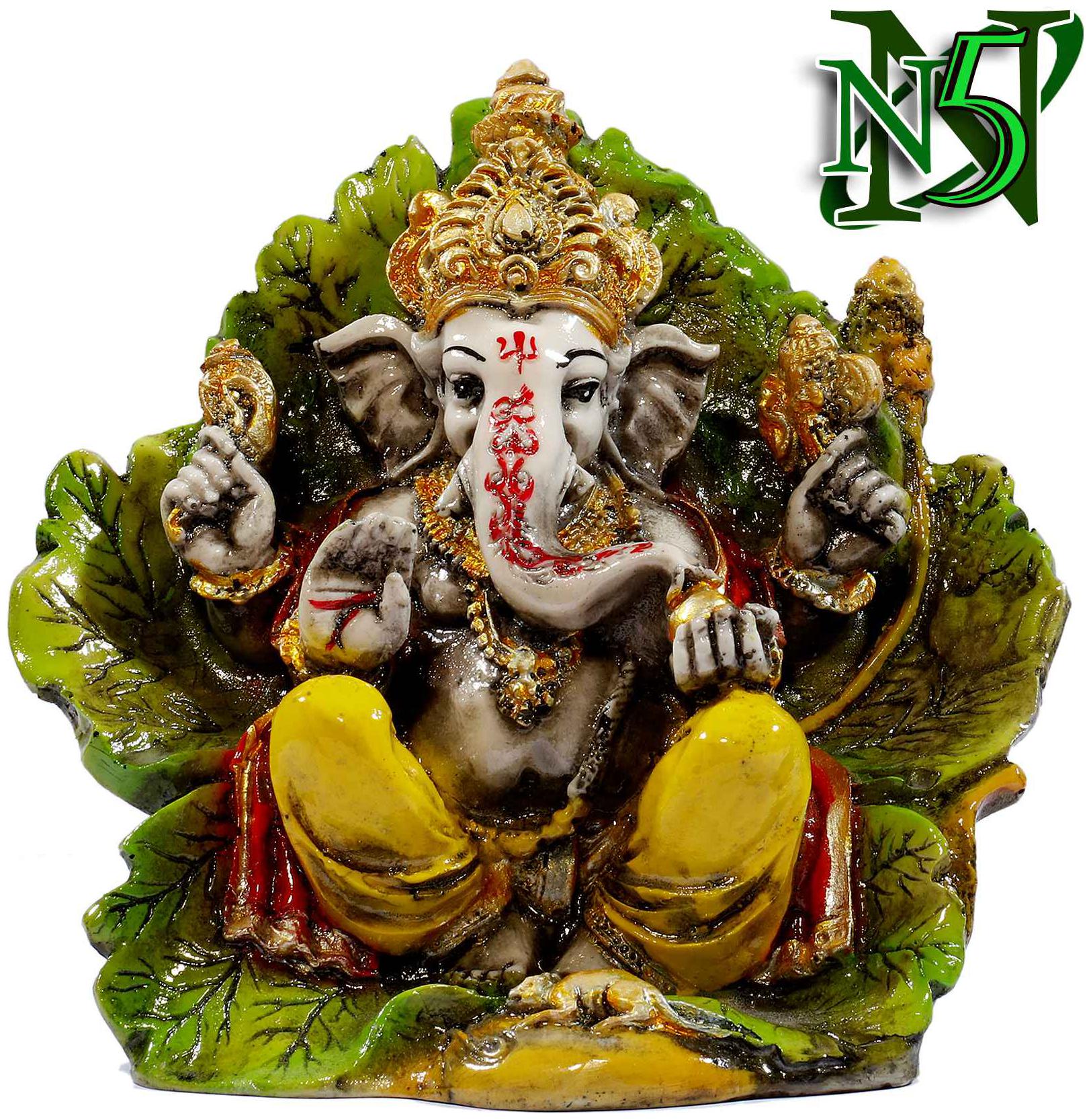 

Ganpati Ganesha Decorative Spiritual Religious Murti For Mandir Home Temple Working Desk Table