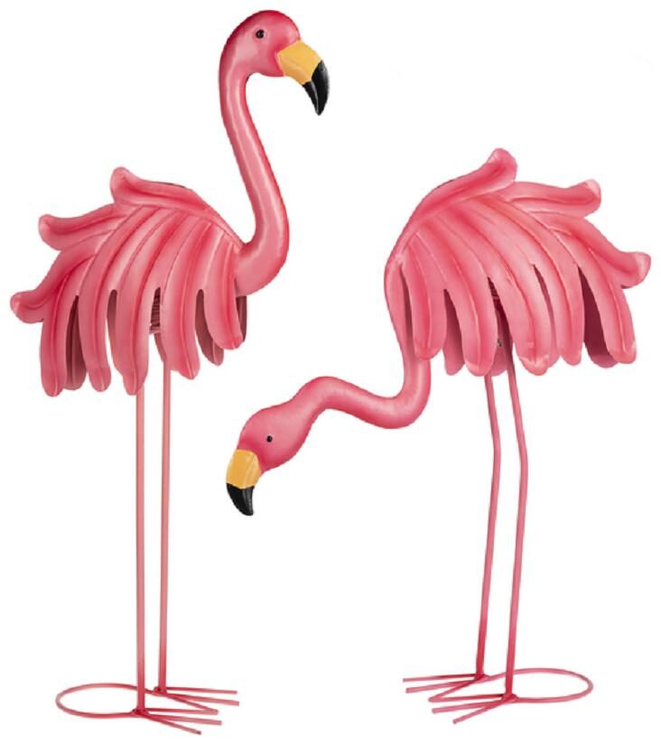 

Ganz E9 Garden Home Decor Tropical Flamingo Figurines 24in 2pc Set ER69621