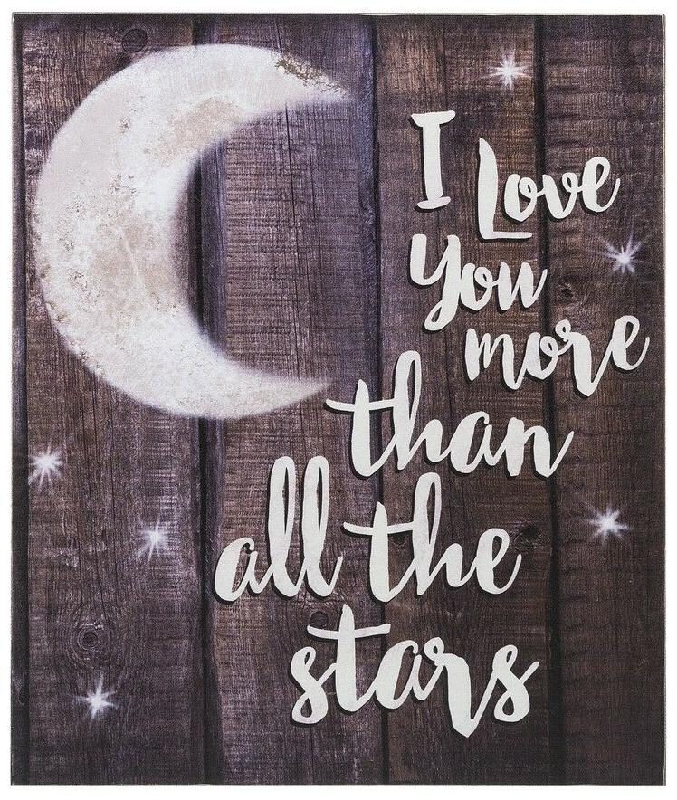 

Ganz E9 Home Patio Decor Wall Art Light Up Plaque 10x12in Moon Stars ER52742