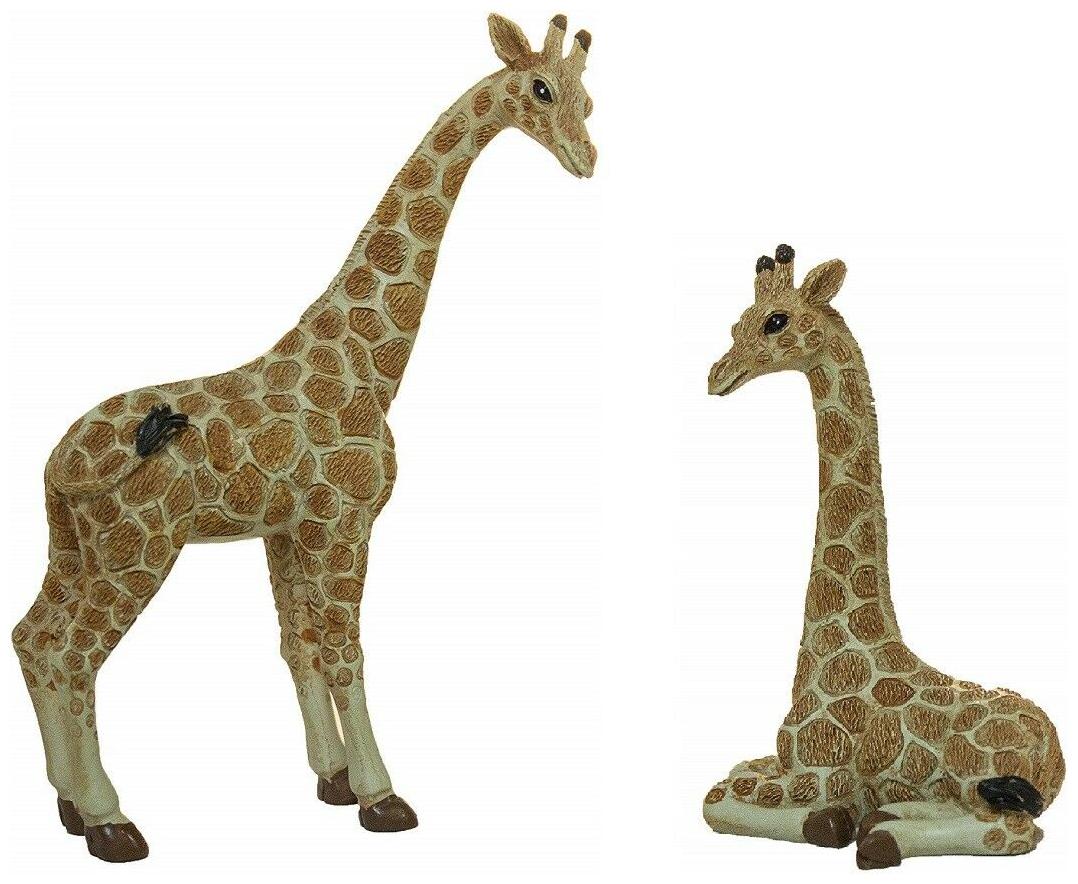 

Ganz E9 Home Decor Giraffe Figurine 2pc Set ER57676 ER57675