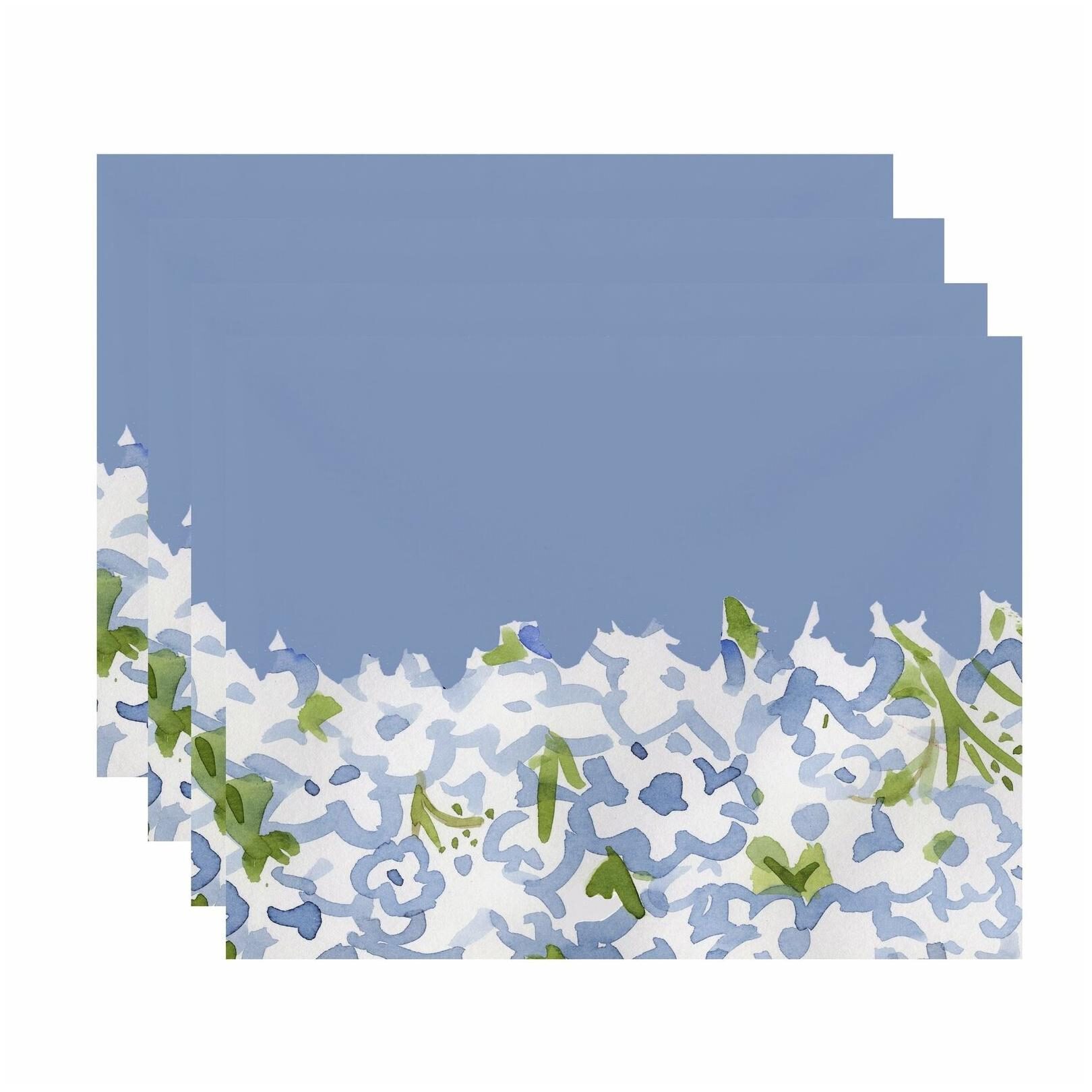 

Gardenia Garden 18x14 inch Floral Print Placemat (Set of 4)