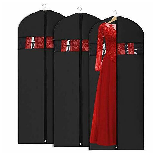 

Garment Bag Suit Bag for Storage and Travel 60 24 x 60 - 3pcs - black