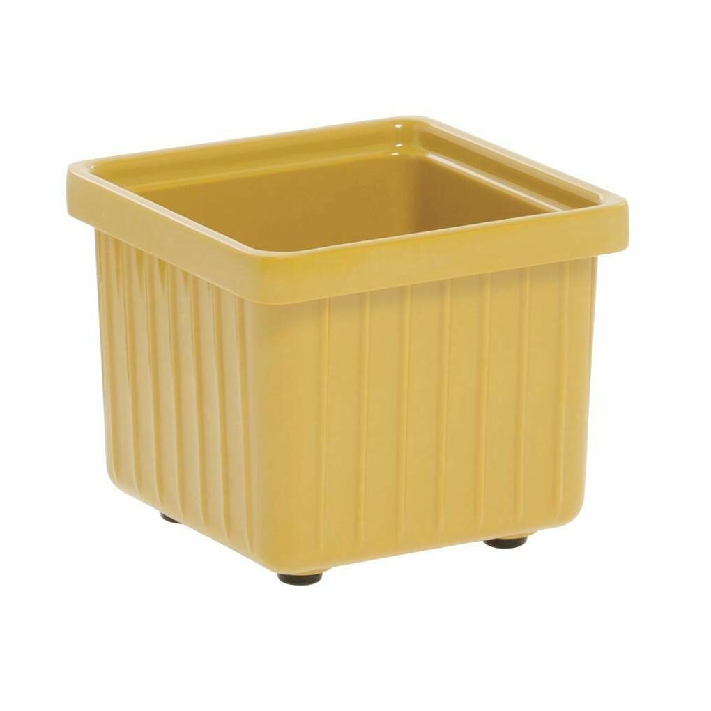 

Garnish Bowl for Salad Bars Yellow Melamine - 4 1 2 L x 4 1 2 W x 4 H