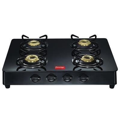 

Prestige Royal 4 Burner Regular Black Gas Stove