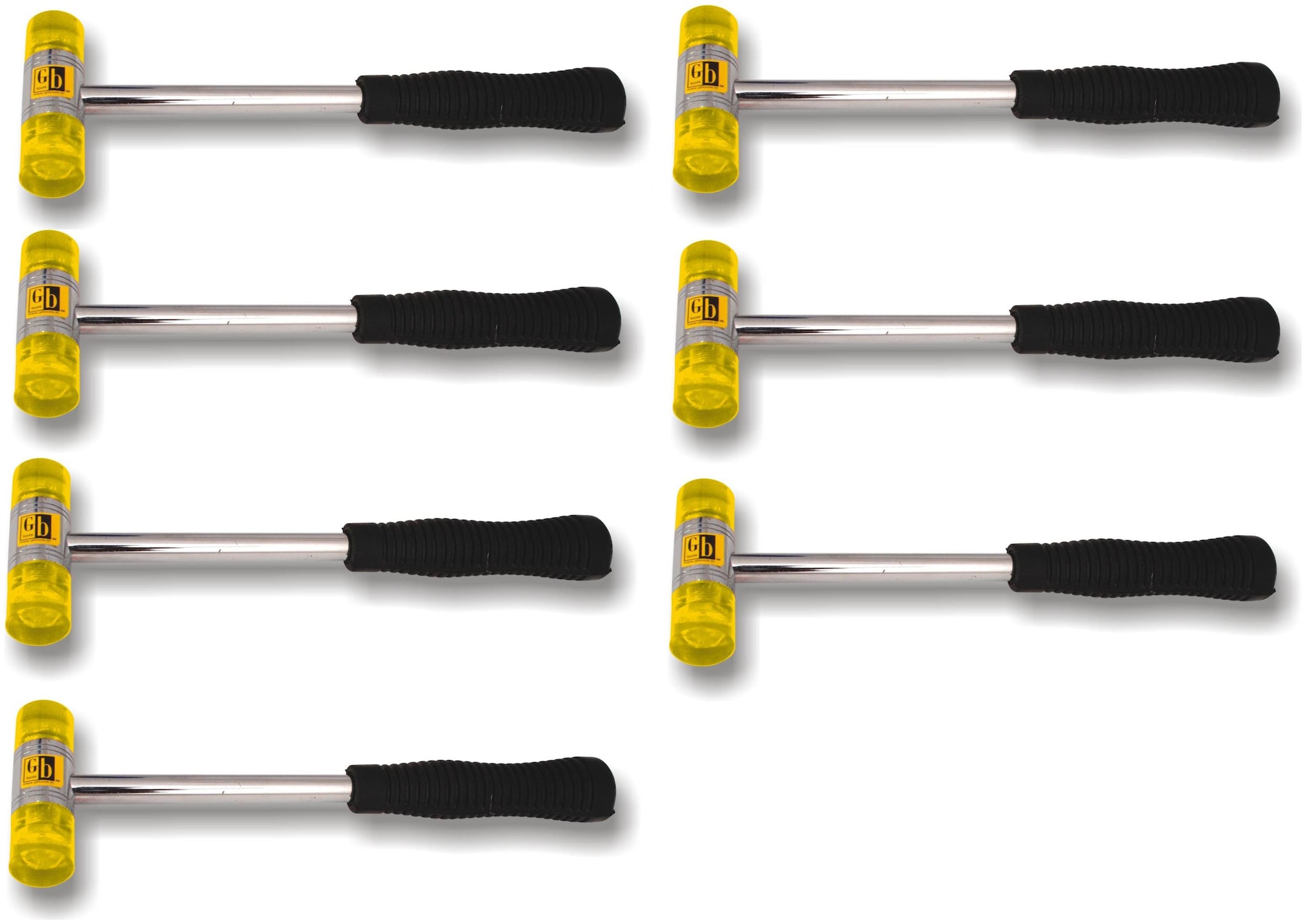 

GB Tools - Soft Faced Plastic Hammers with Handle (Size - 25MM) (Pack of 7 pcs)