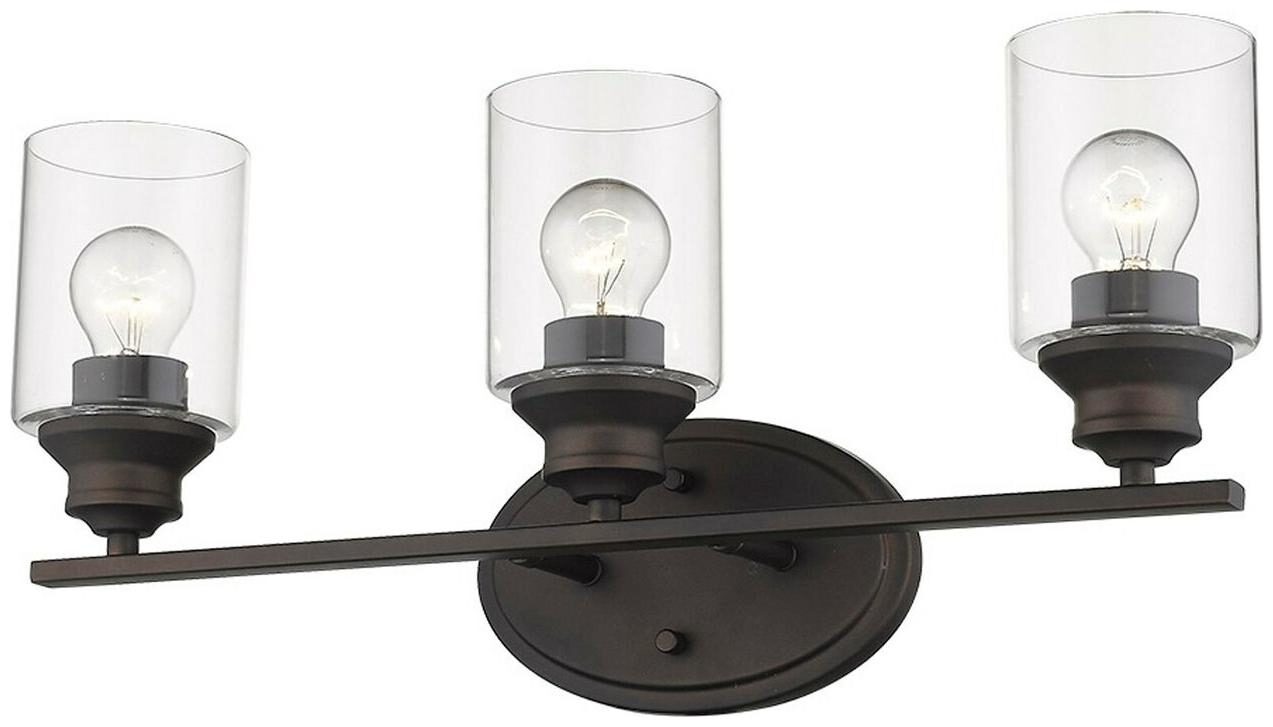 

Gemma 3-Light Oil-Rubbed Bronze Bath Vanity Fixture Oil Rubbed Bronze