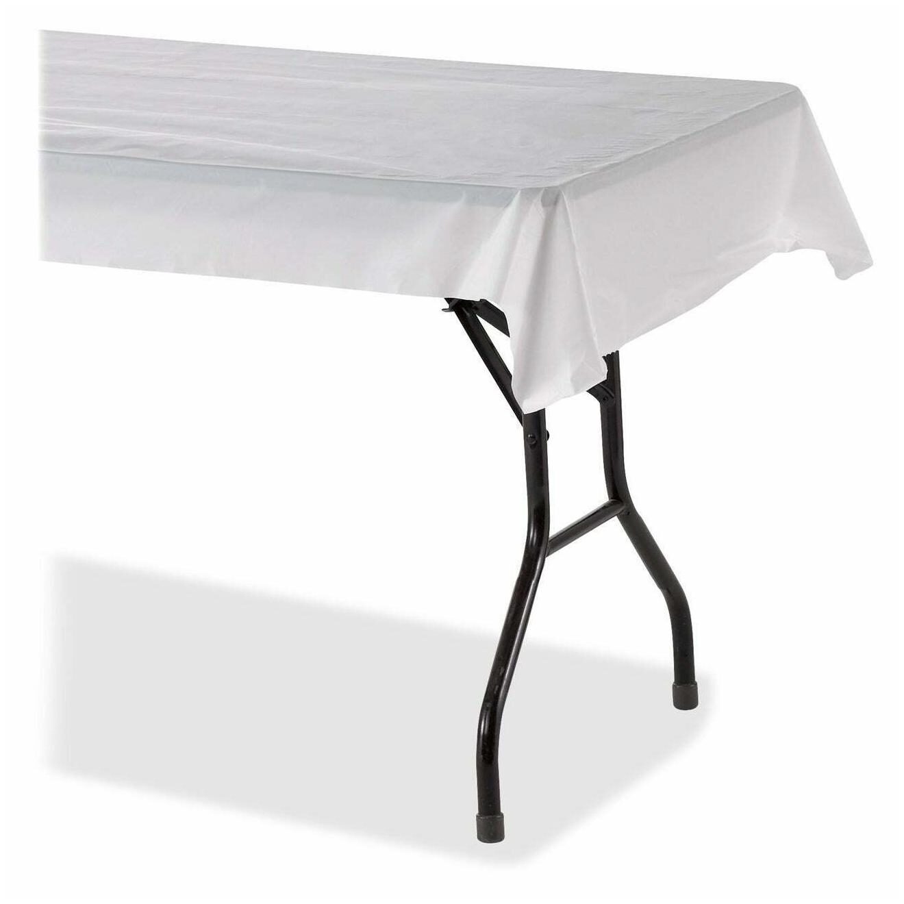

Genuine Joe Banquet Size Table Cover White