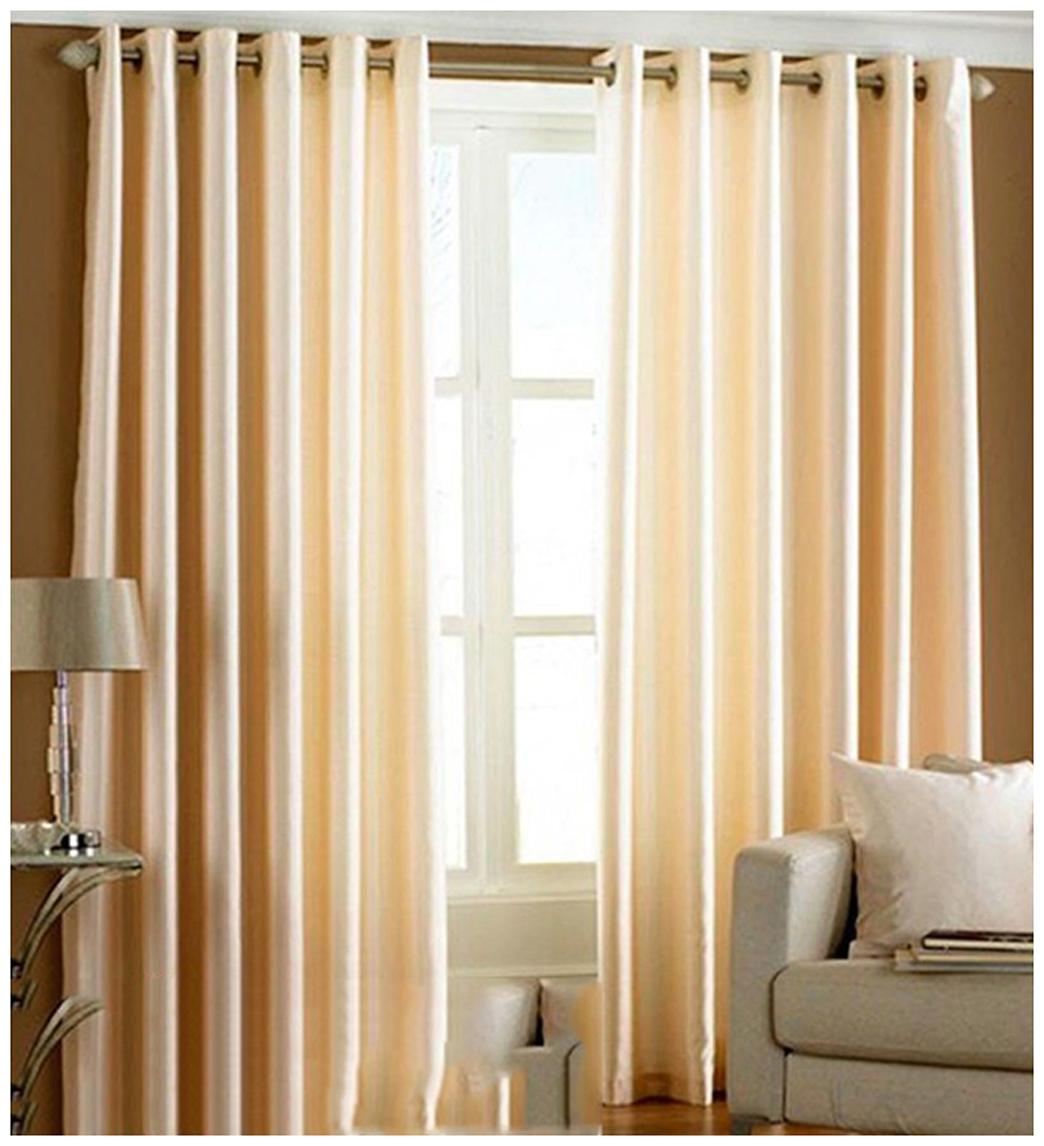 

Geo Nature Polyester Eyelet Door Curtains (7x4 ft) - Set Of 4