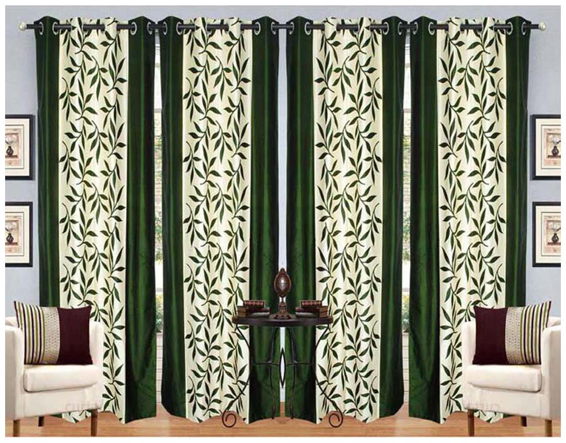 

Geo Nature Polyester Multicolor Door Curtains (4x7 ft) -Set Of 4
