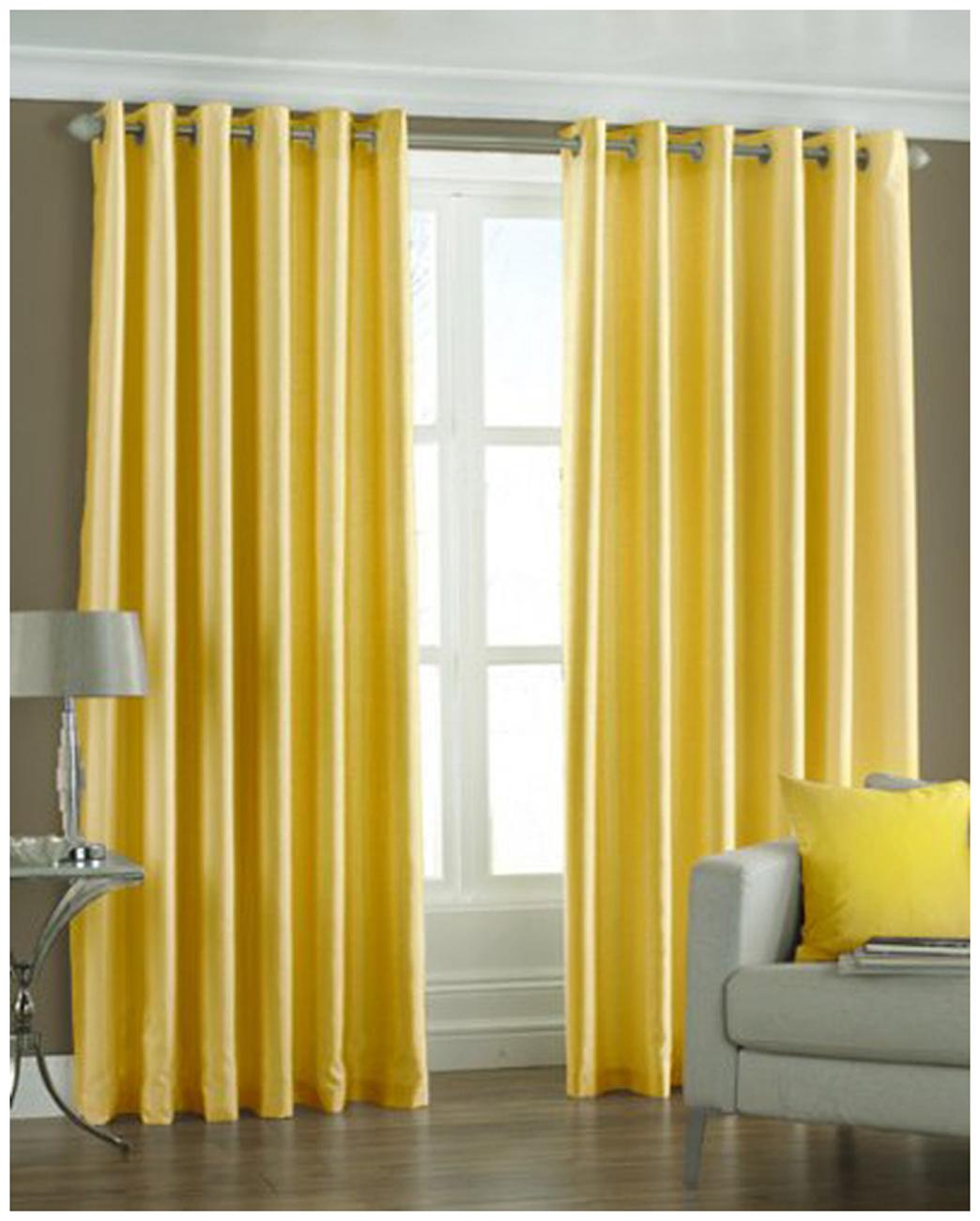 

Geo Nature Polyester Eyelet Door Curtains (7x4 ft) - Set Of 4