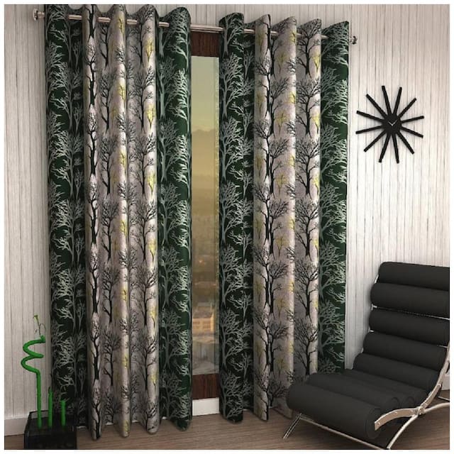 Geonature Eyelet Long Door Curtains Set Of 2 (4X9 ft)