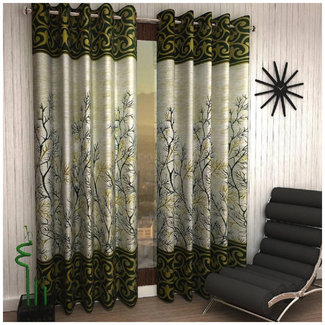 

Geonature Eyelet Window Curtains set of 2 (4X5 ft)