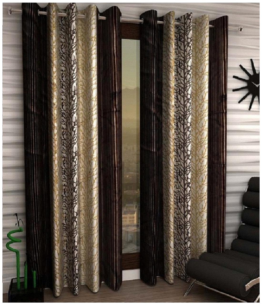 

Geonature Long Door Eyelet curtains set of 2 (4x9 ft)