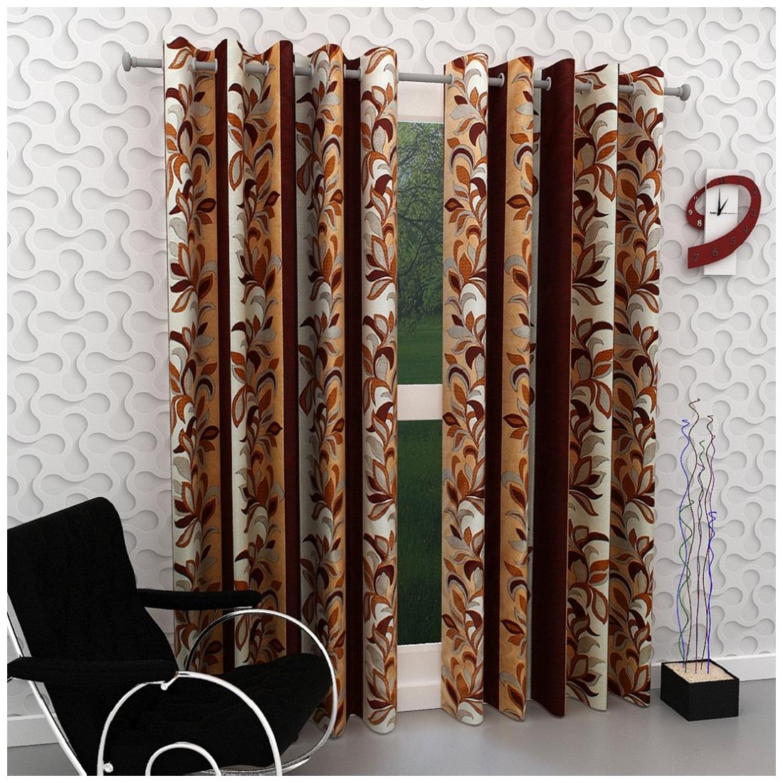 

Geonature Window Eyelet curtains set of 2 (4x5 ft)
