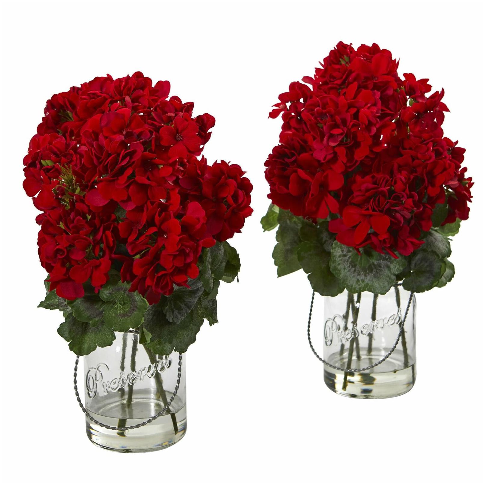 

Geranium Artificial Arrangement (Set of 2)