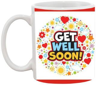 Get Well Soon Ceramic Coffee Mug by AshvahTM - MUG634