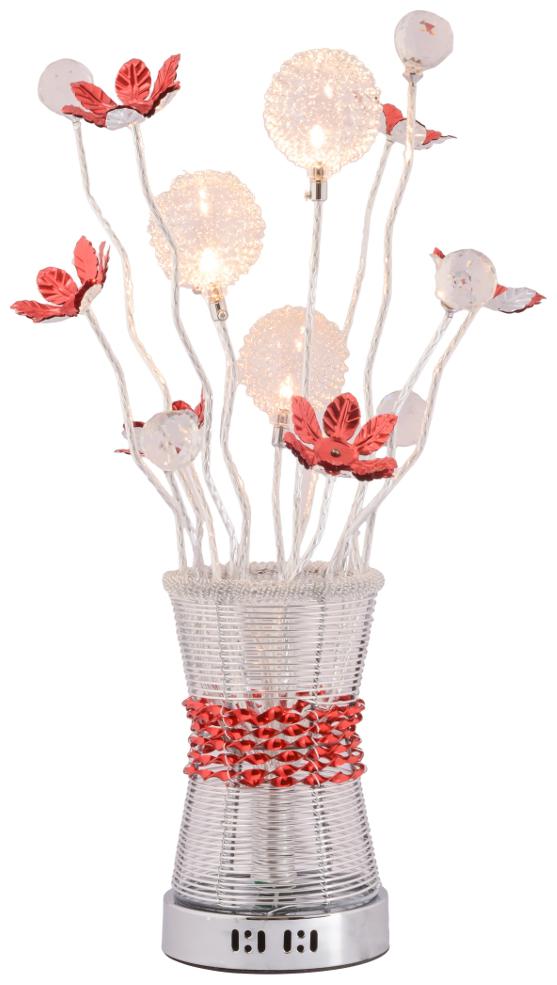 

Giftadia Aluminium Metal Designer Lamp With LED Lights - 9047 (LBH 12 x 12 x 52 cm)