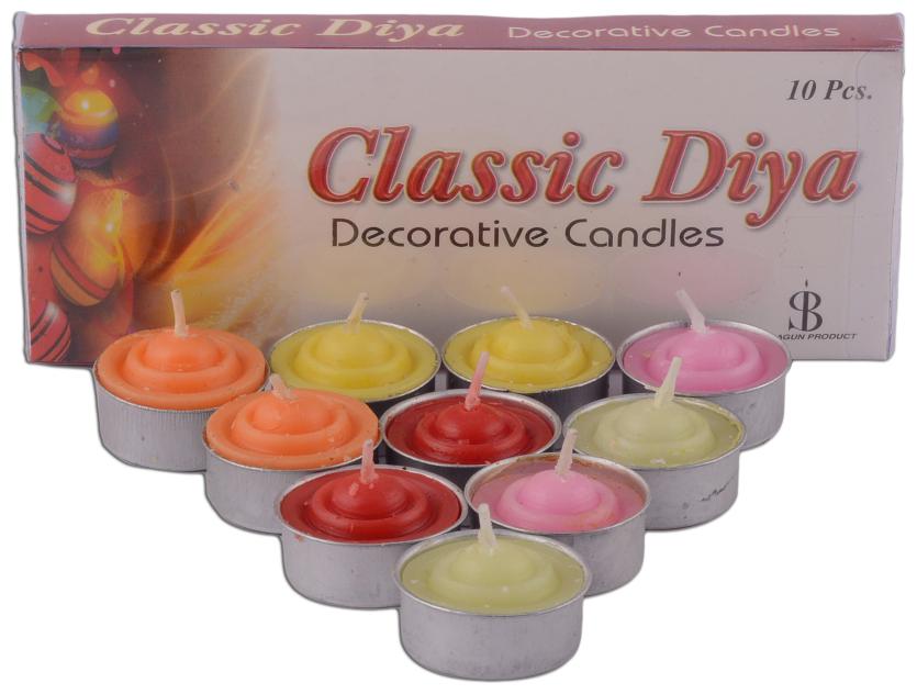 

Giftadia Classic 10 pcs Long Burning Tealights (CD-02) Multicolor (LBH 18 x 9 x 3 cm)