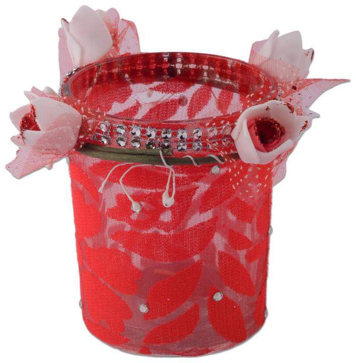

Giftadia Glass Red Candle holder