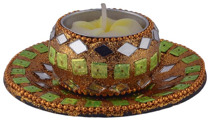 

Giftadia Ceramic Yellow Candle holder