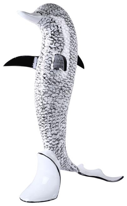

Giftadia Multicolor Aluminium Metal Standing Dolphin Showpiece