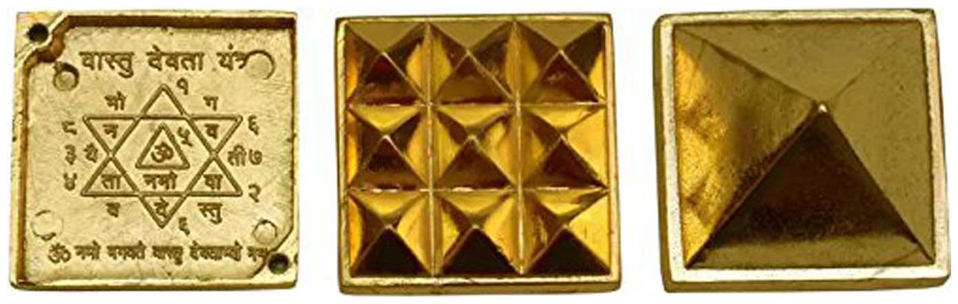 

Maalgodam Energized 1 inch Three Layer Reiki Vastu Wish Pyramid in ZINC for Wish Fulfilling and Healing Remedies for Vastu Dosha