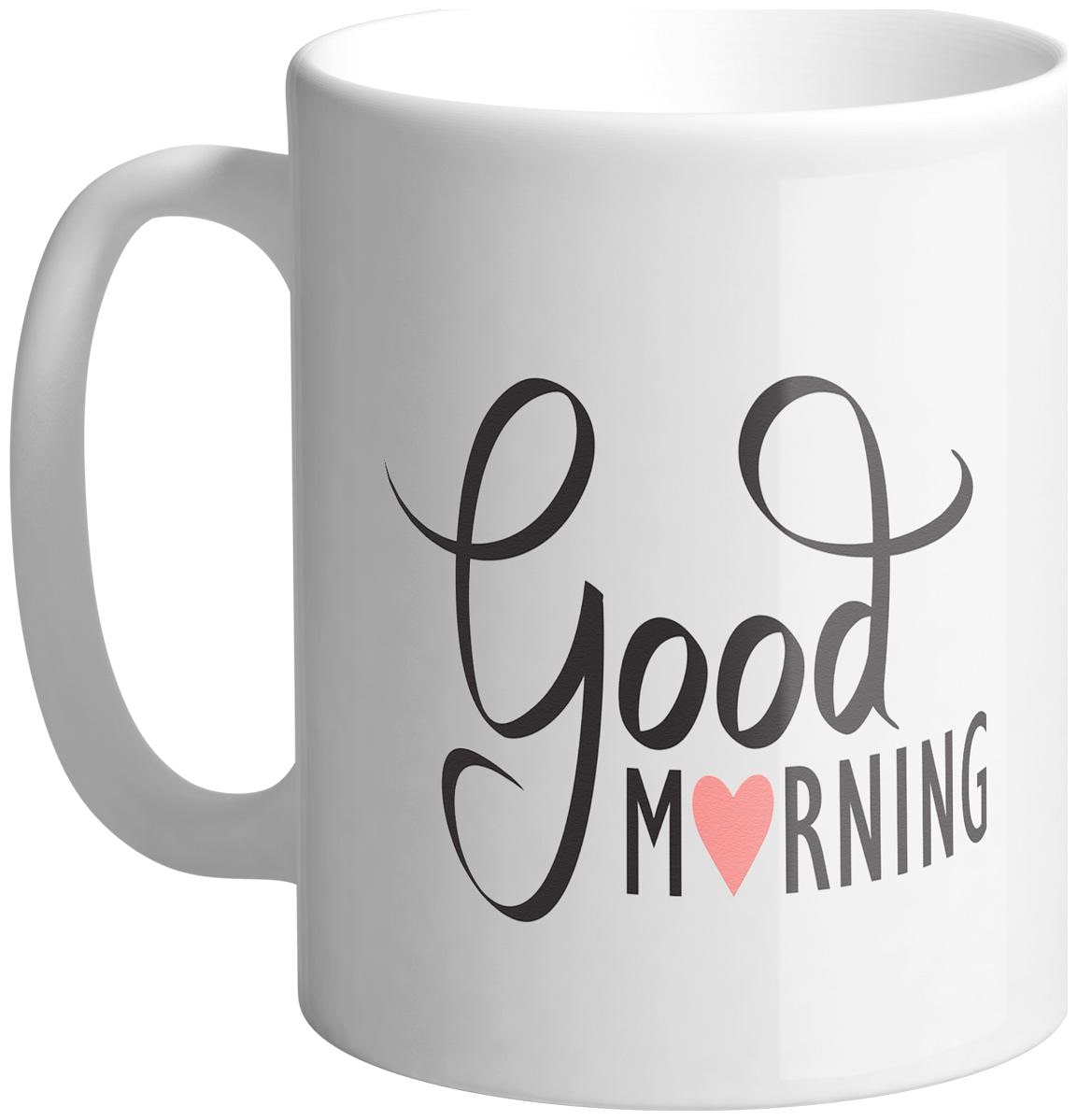 

Giftszee Very Good Morning Wish printed ceramic coffee mug (350 ml)