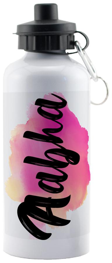 

GIFTSZONE Aluminium White Water Bottle ( 600 ml Set of 1 )