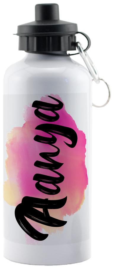 

GIFTSZONE Aluminium White Water Bottle ( 600 ml Set of 1 )