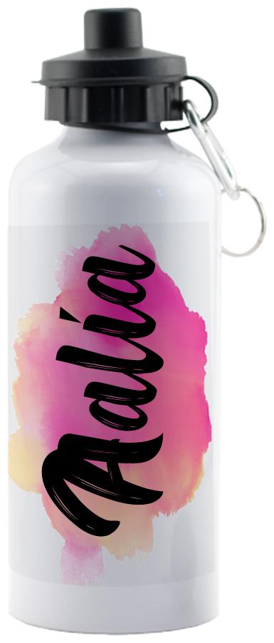 

GIFTSZONE Aluminium White Water Bottle ( 600 ml Set of 1 )