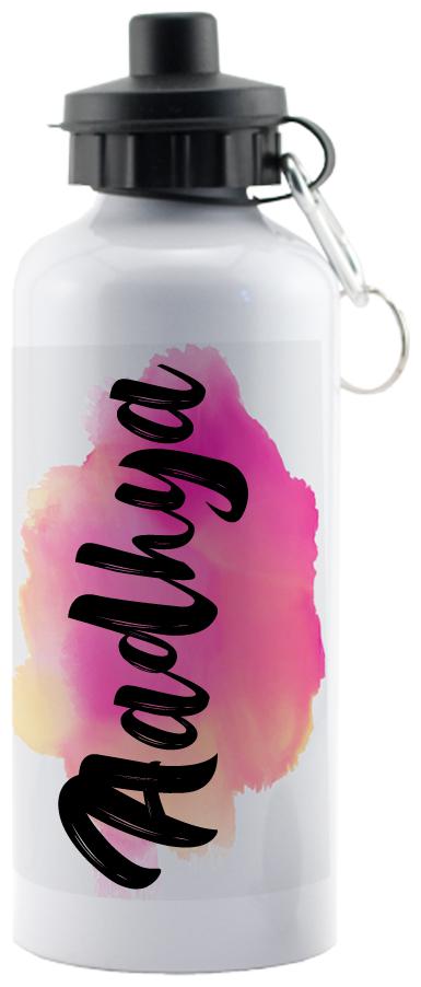 

GIFTSZONE Aluminium White Water Bottle ( 600 ml Set of 1 )