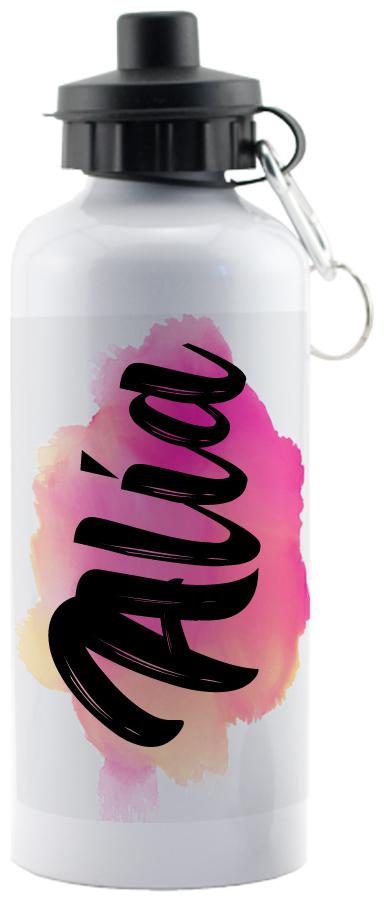 

GIFTSZONE Aluminium White Water Bottle ( 600 ml Set of 1 )