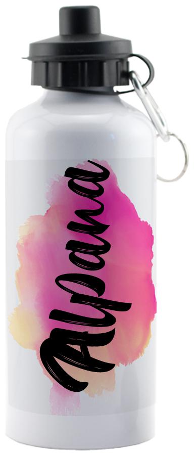 

GIFTSZONE Aluminium White Water Bottle ( 600 ml Set of 1 )