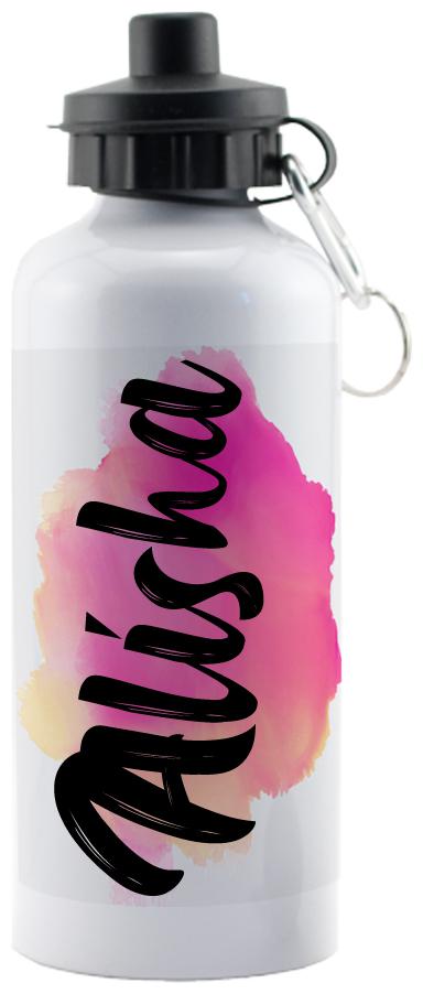 

GIFTSZONE Aluminium White Water Bottle ( 600 ml Set of 1 )