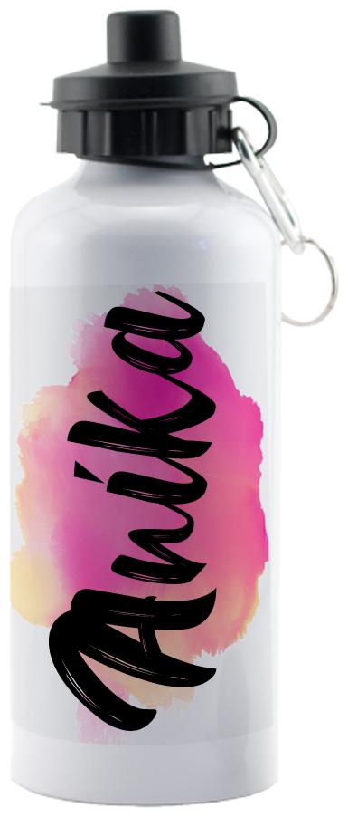 

GIFTSZONE Aluminium White Water Bottle ( 600 ml Set of 1 )