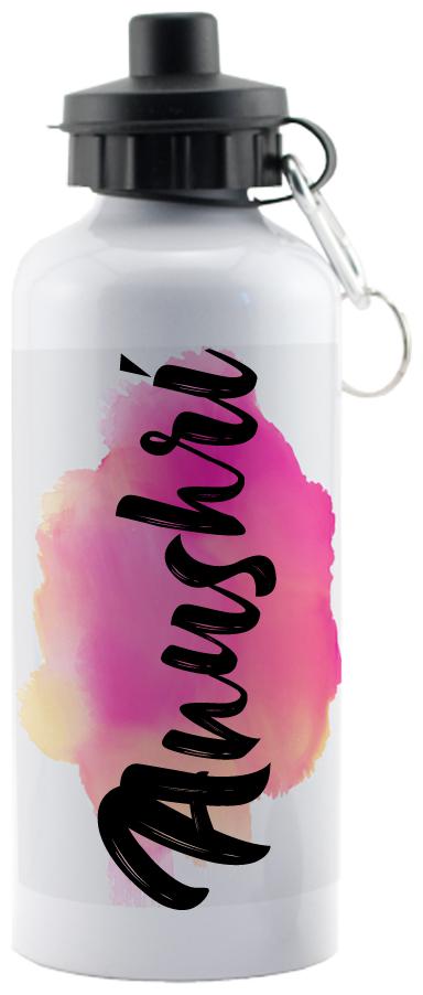 

GIFTSZONE Aluminium White Water Bottle ( 600 ml Set of 1 )