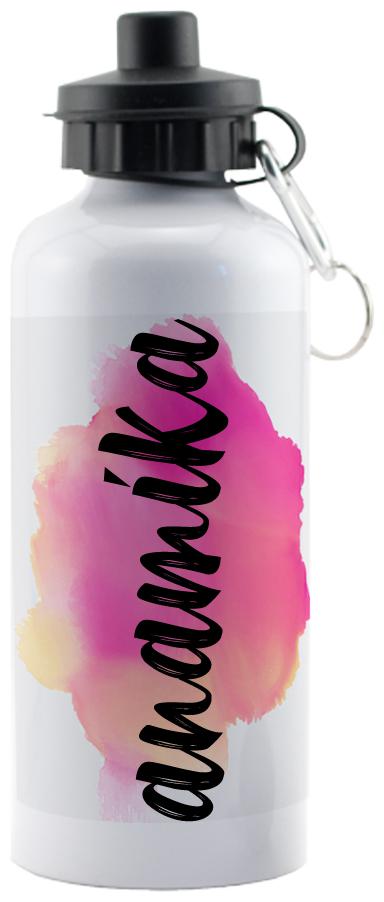 

GIFTSZONE Aluminium White Water Bottle ( 600 ml Set of 1 )